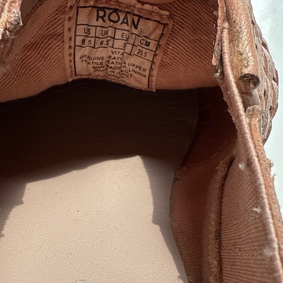 ROAN Woven Leather Mule Shoes Vita Tan Size 8.5 – NWOB - Picture 2 of 7